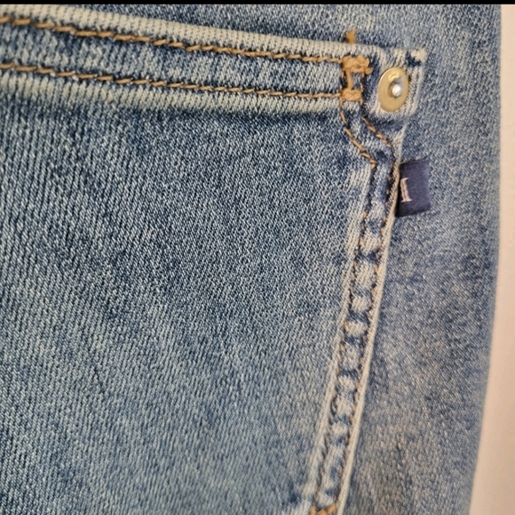 Pilcro Anthropologie The Demilune Boot Stretch Denim Jeans Mid Size 27 - Picture 8 of 10